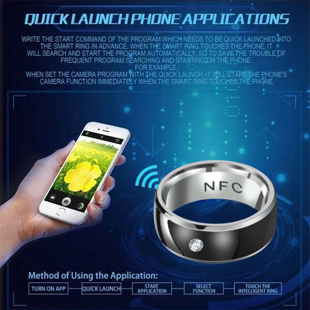 Moda NFC akıllı parmak yüzük a - Smart Ring Nfc Pay incelemesi ve fiyatı