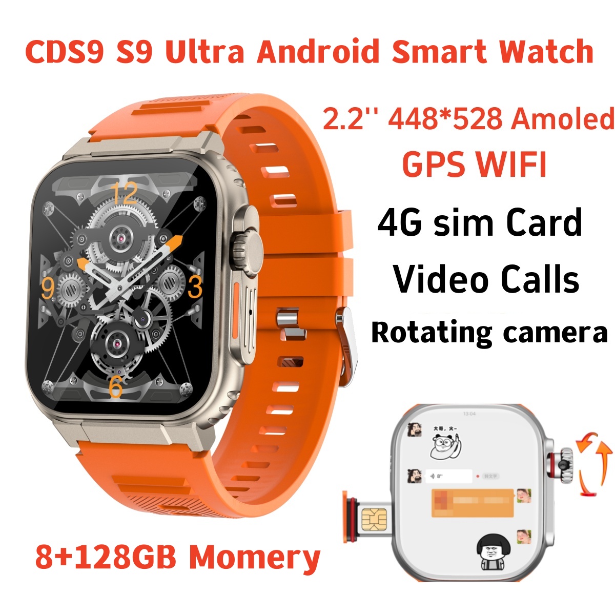 Orijinal S10 Akıllı Saat 4G/5G - Fall Detection Watch incelemesi ve fiyatı